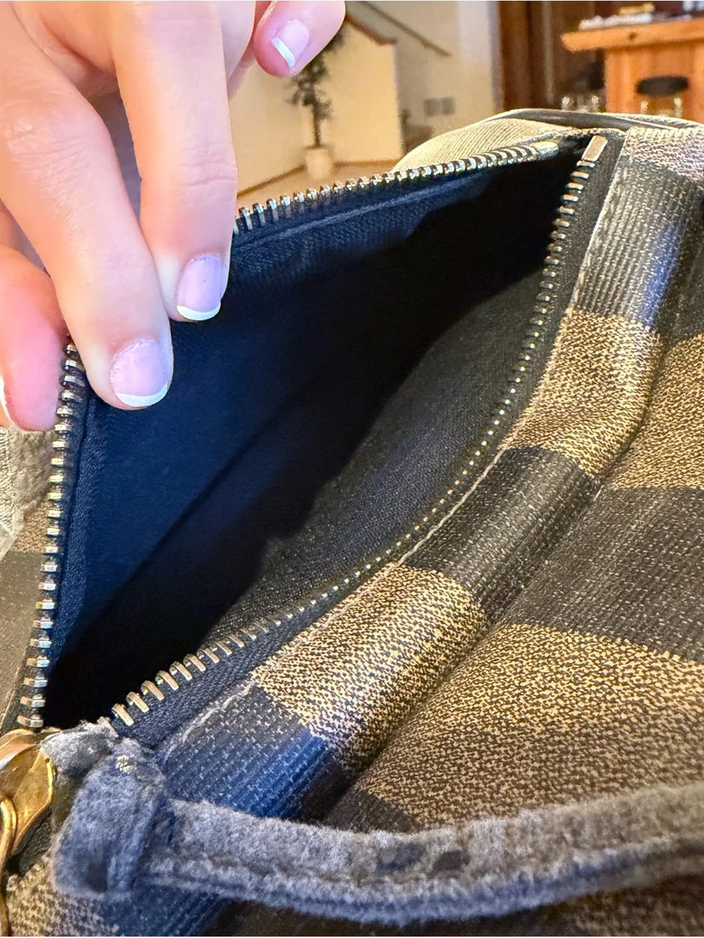 Vintage fendi Pequin Canvas Leather Backpack